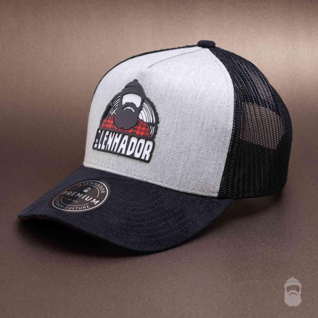 Boné Trucker Lenhador Classic Aba Curva
